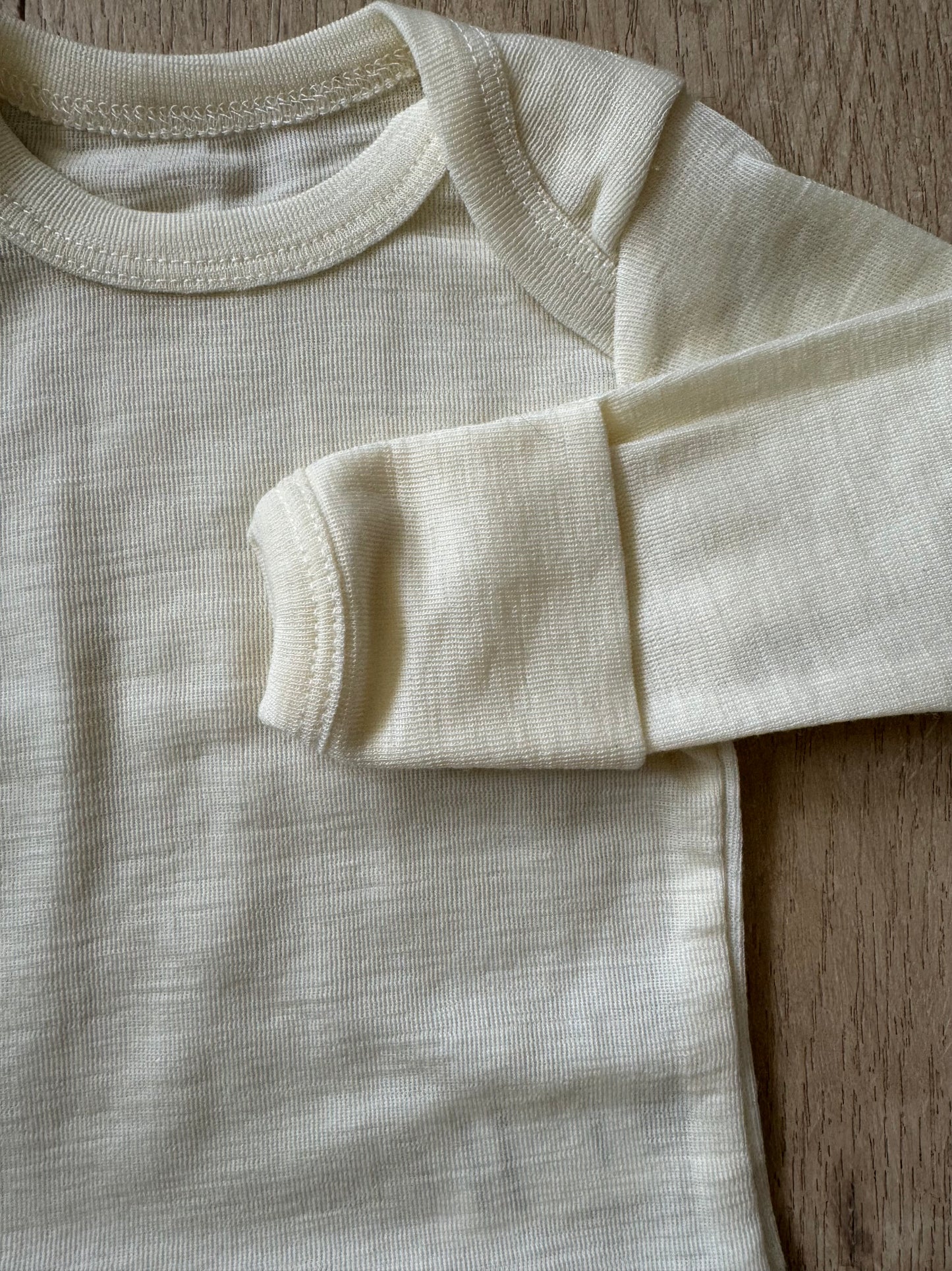 Natural Fine Merino Long Sleeve Bodysuit