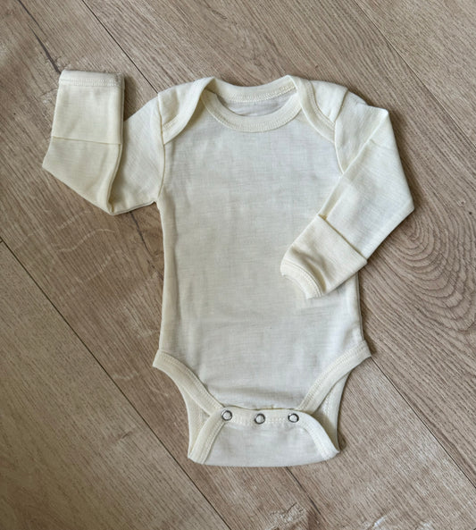 Natural Fine Merino Long Sleeve Bodysuit