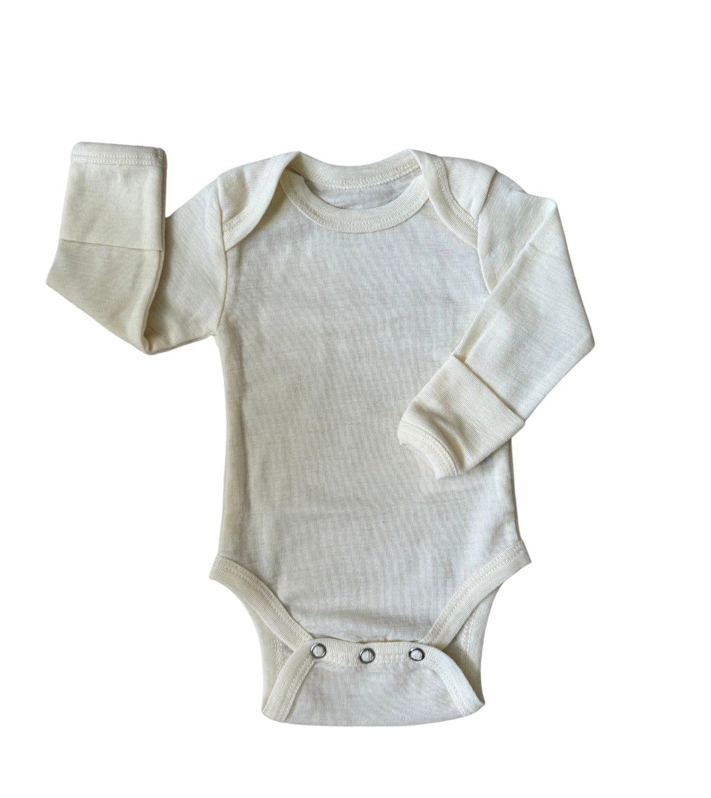 Natural Fine Merino Long Sleeve Bodysuit